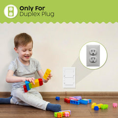 Homeify baby proof outlet covers durable white blend with interior spaces