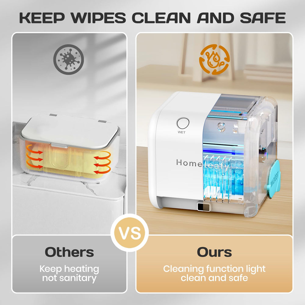 Homeleafy instant-heat-3s warms wipes in seconds for quick routines.