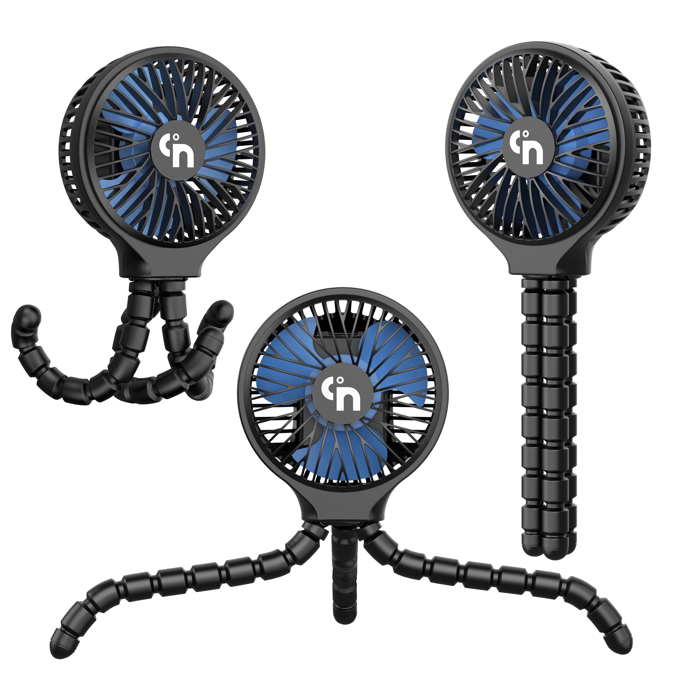 HomeLifairy stroller fan clip-on ideal for car seats and travel.