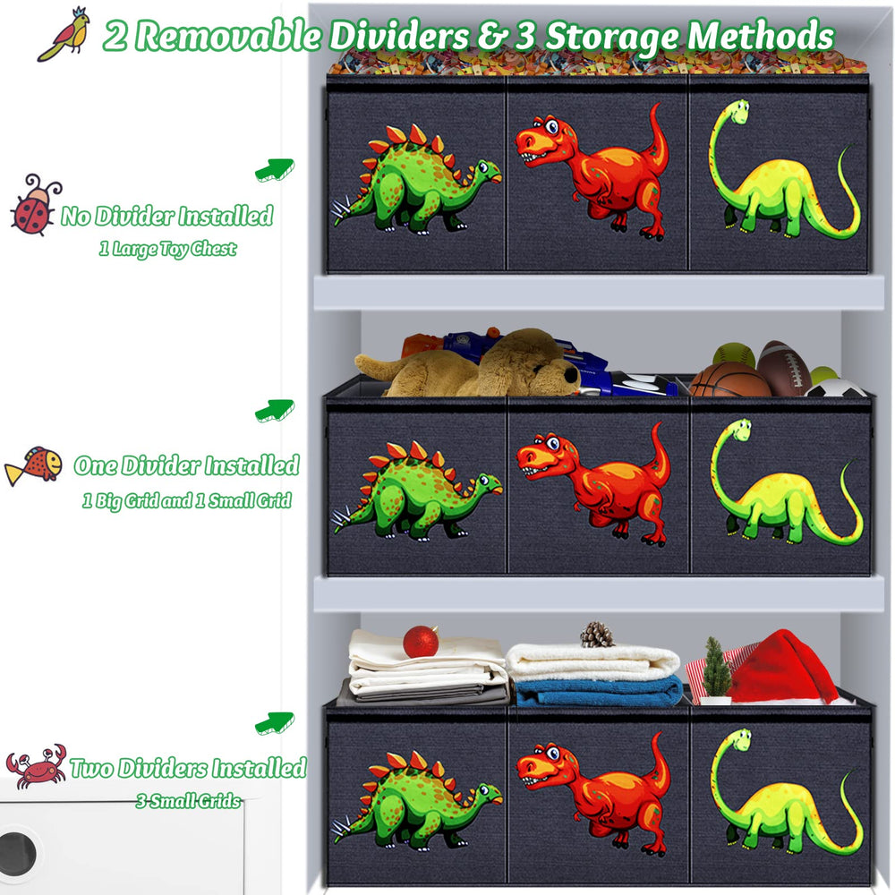 HOMEMARVEL toy chest interior odorless non-woven fabric for safe storage.
