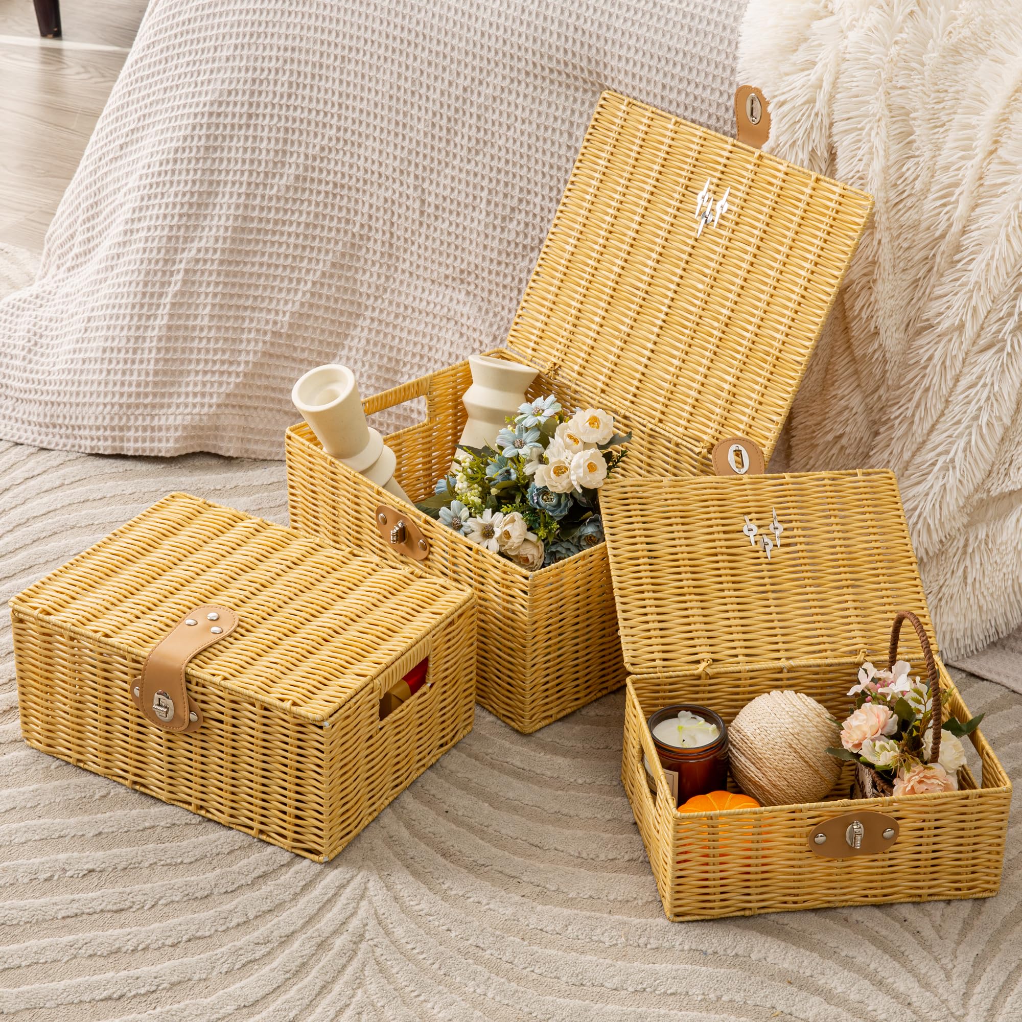 Homepeaz all-occasions storage beige in closet