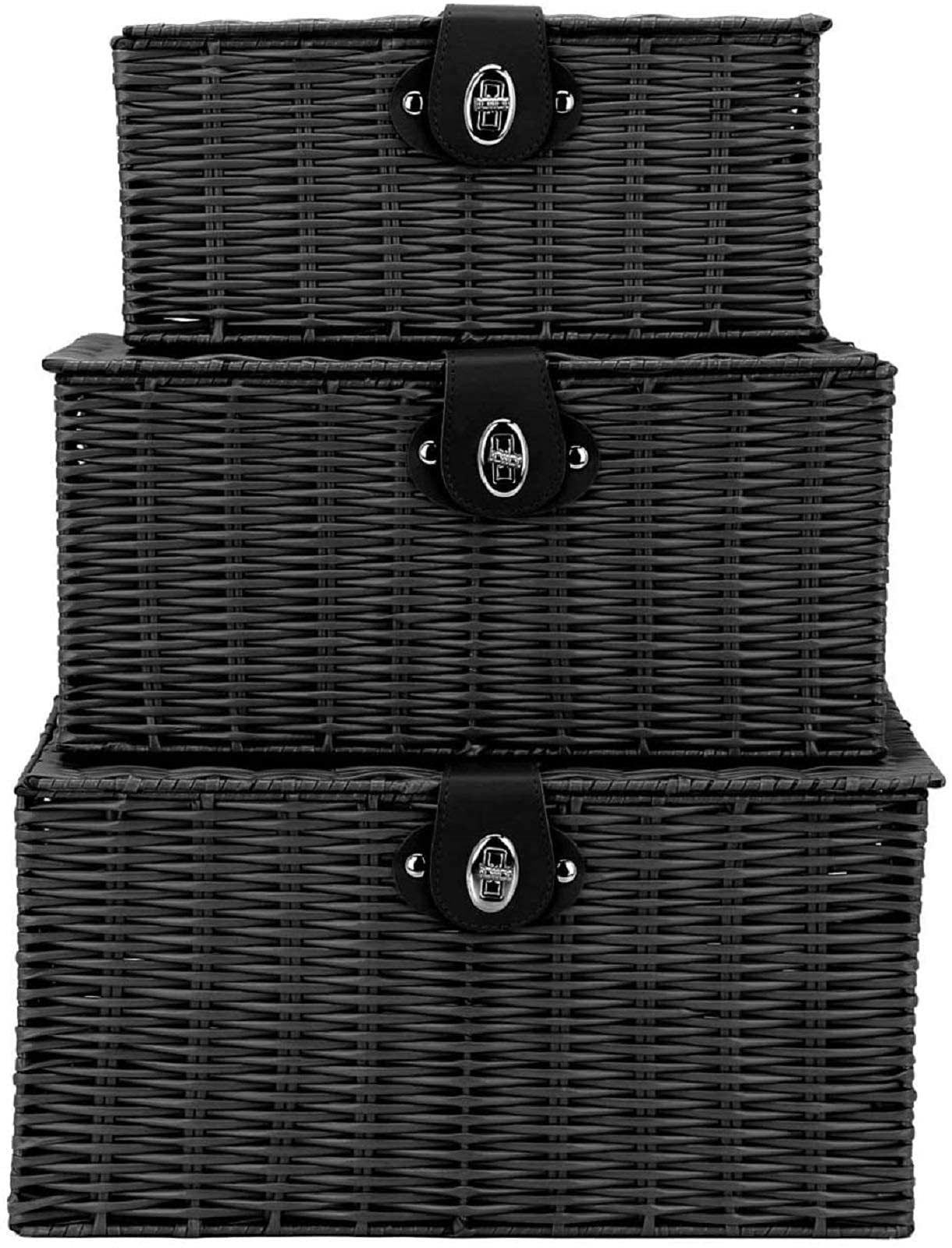 Homepeaz baskets as room decor accents in a modern space