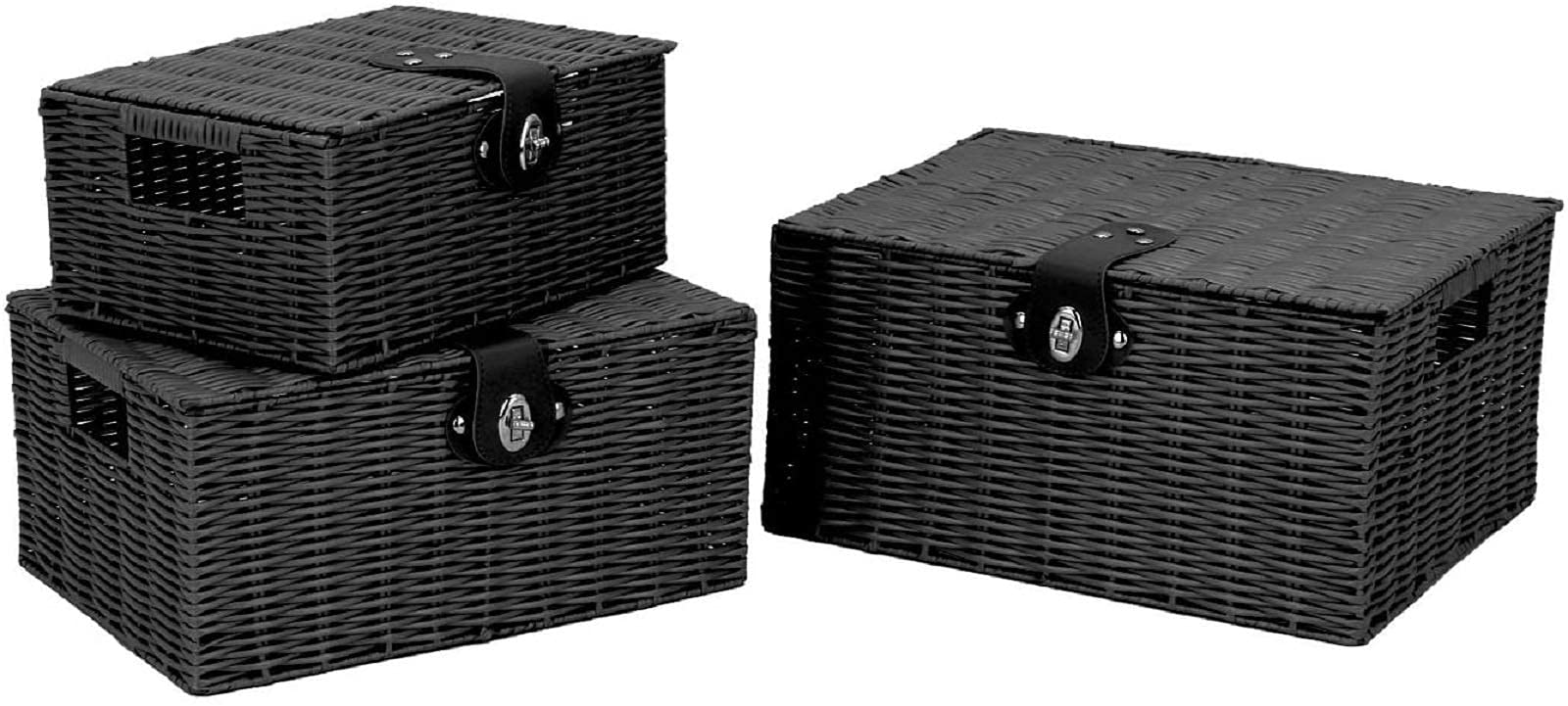 Homepeaz small woven basket suitable for compact accessories