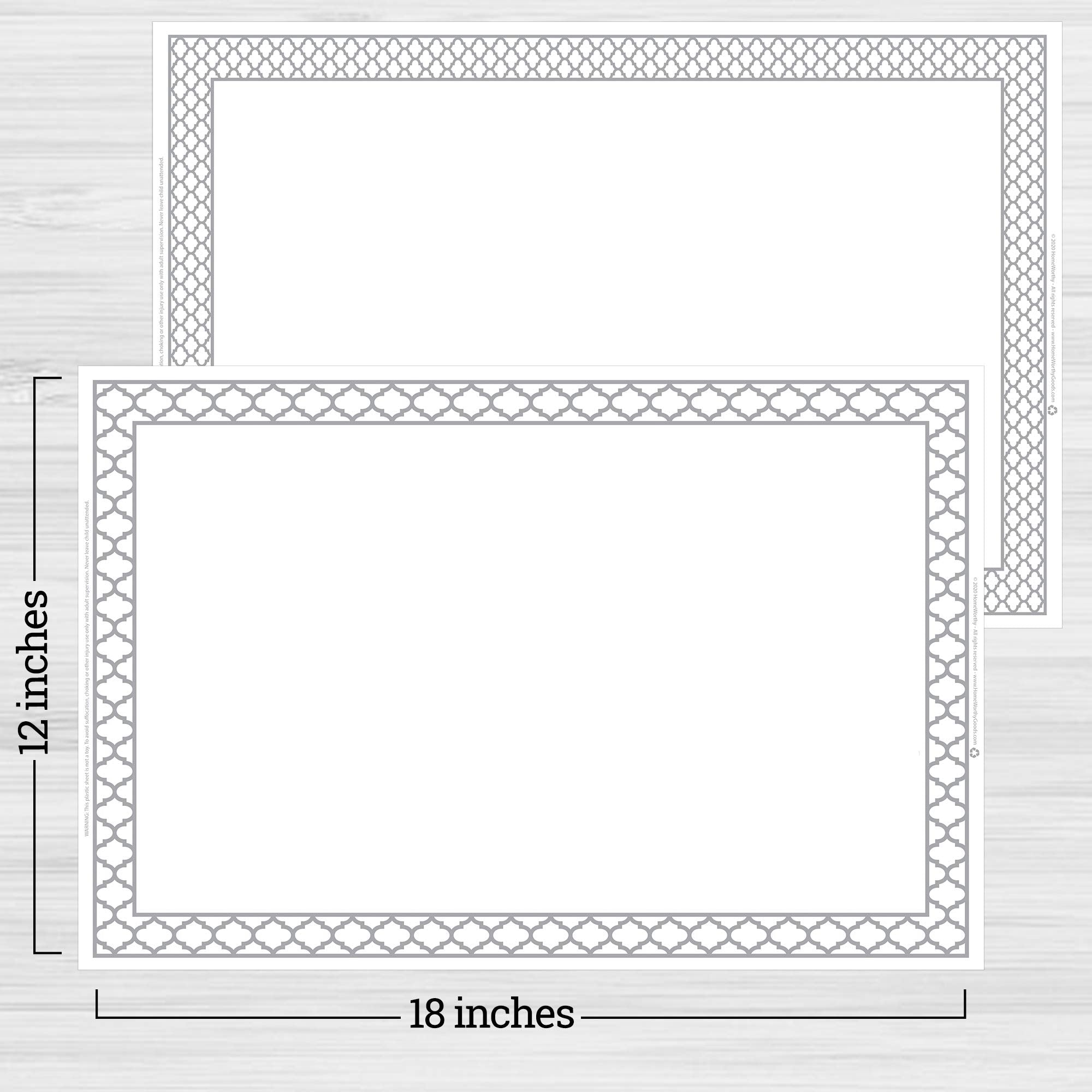 Compact HomeWorthy placemats pack ideal for travel and planes