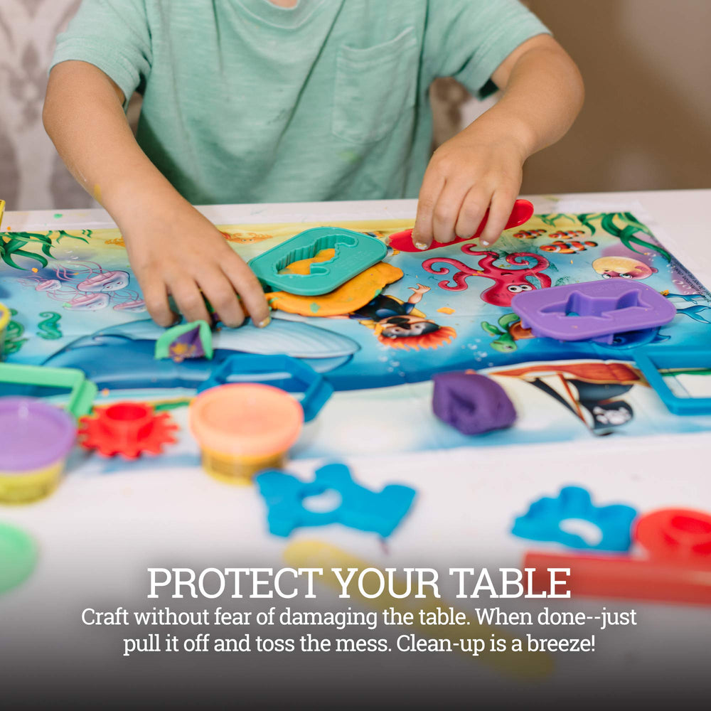 HomeWorthy plastic placemats are BPA-, PVC-, and lead-free for safe dining.