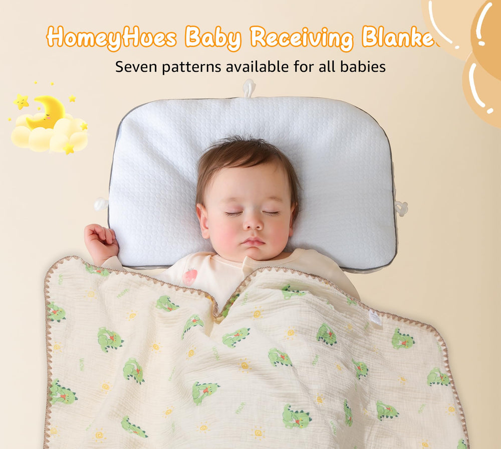 HomeyHues baby blanket 40x40 open layout highlighting versatile surface