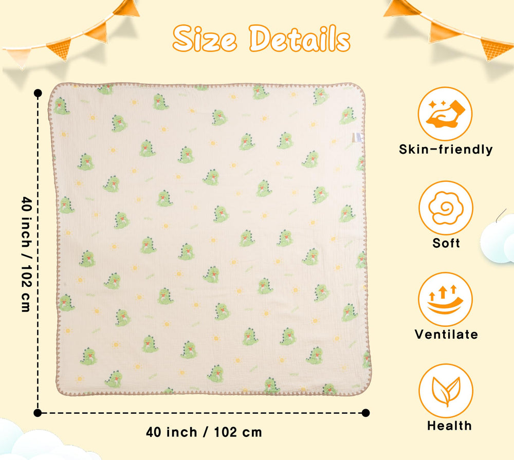 HomeyHues baby blanket multipurpose design ideal for travel or stroller use