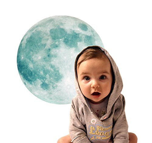 Homics glow moon helps placement on ceiling for cozy nighttime ambience
