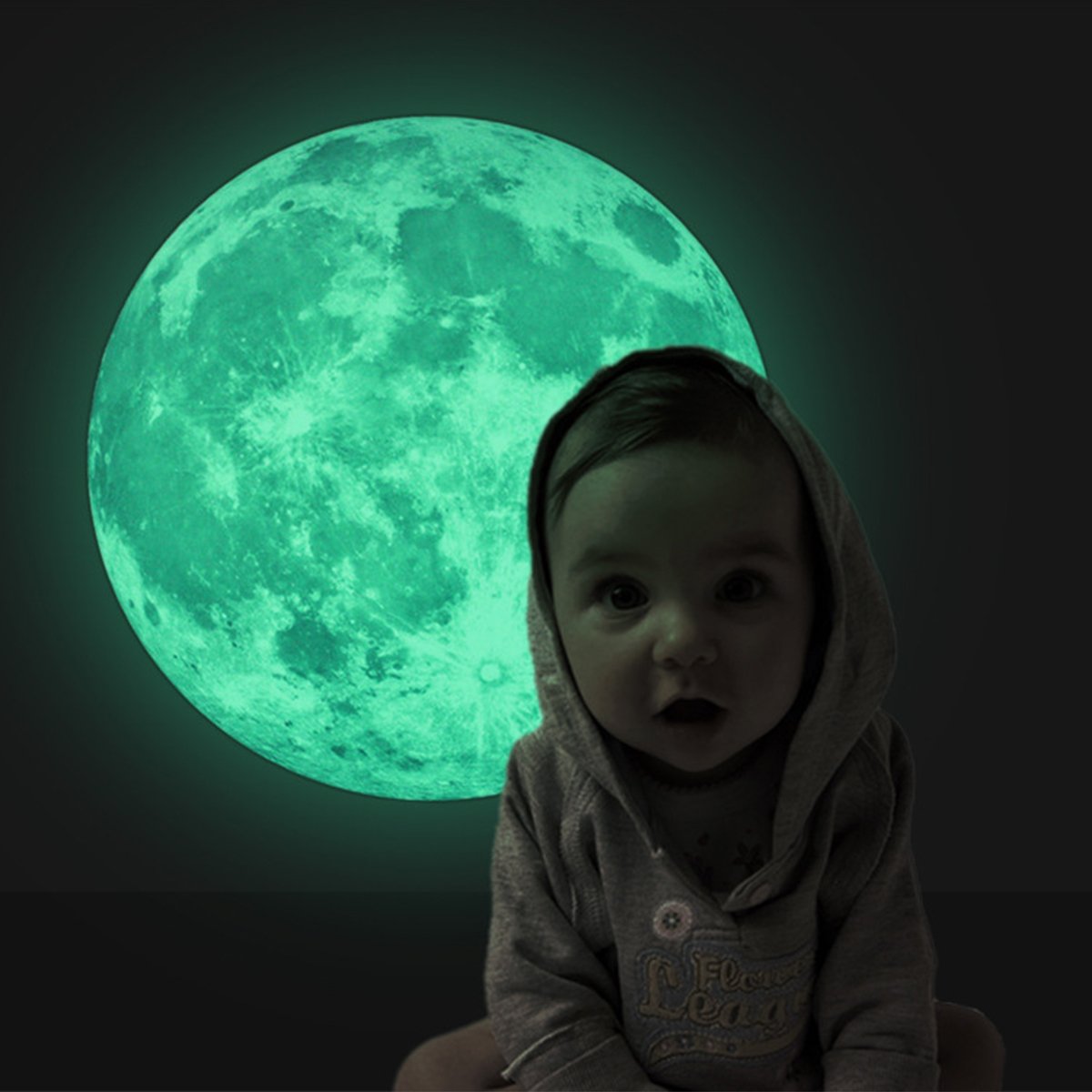 Homics moon decor enhances a kid's bedroom ambiance with a gentle glow
