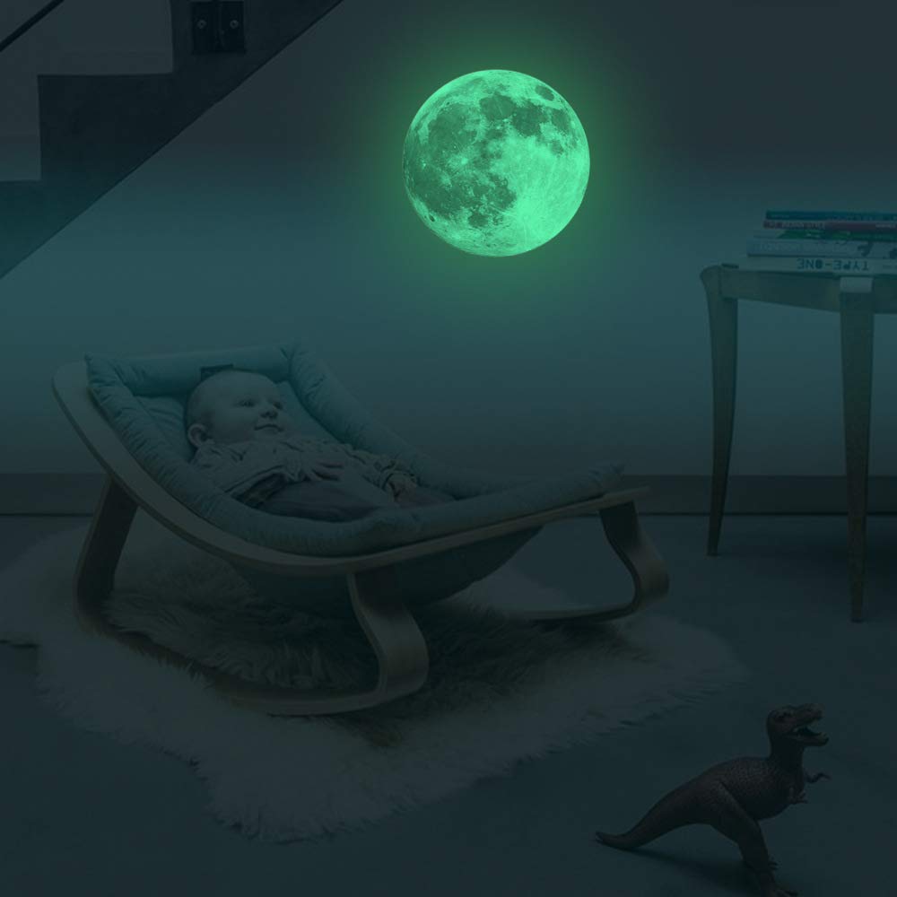 Homics glow moon decor adds a cozy night-time ambience to a child's room