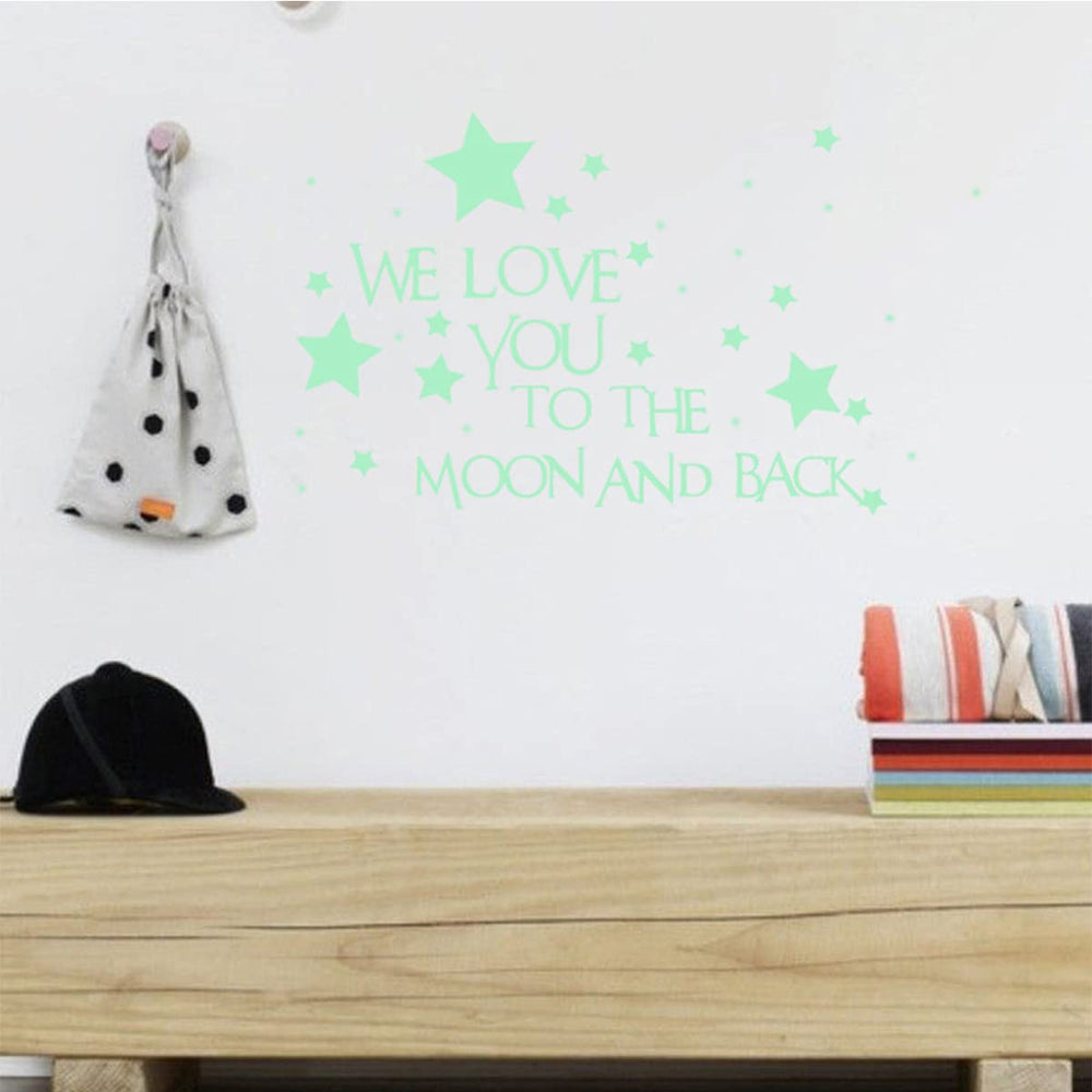 Homics glow-in-the-dark stars image provides dreamy night ambience in kids rooms.