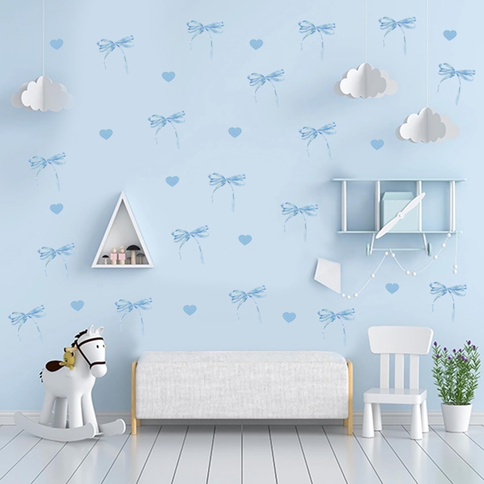Homie Finds blue decor ideas for windows, wardrobes, and walls