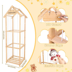 HOMIEE large-capacity toy holder image emphasizes easy access and organized toy bins