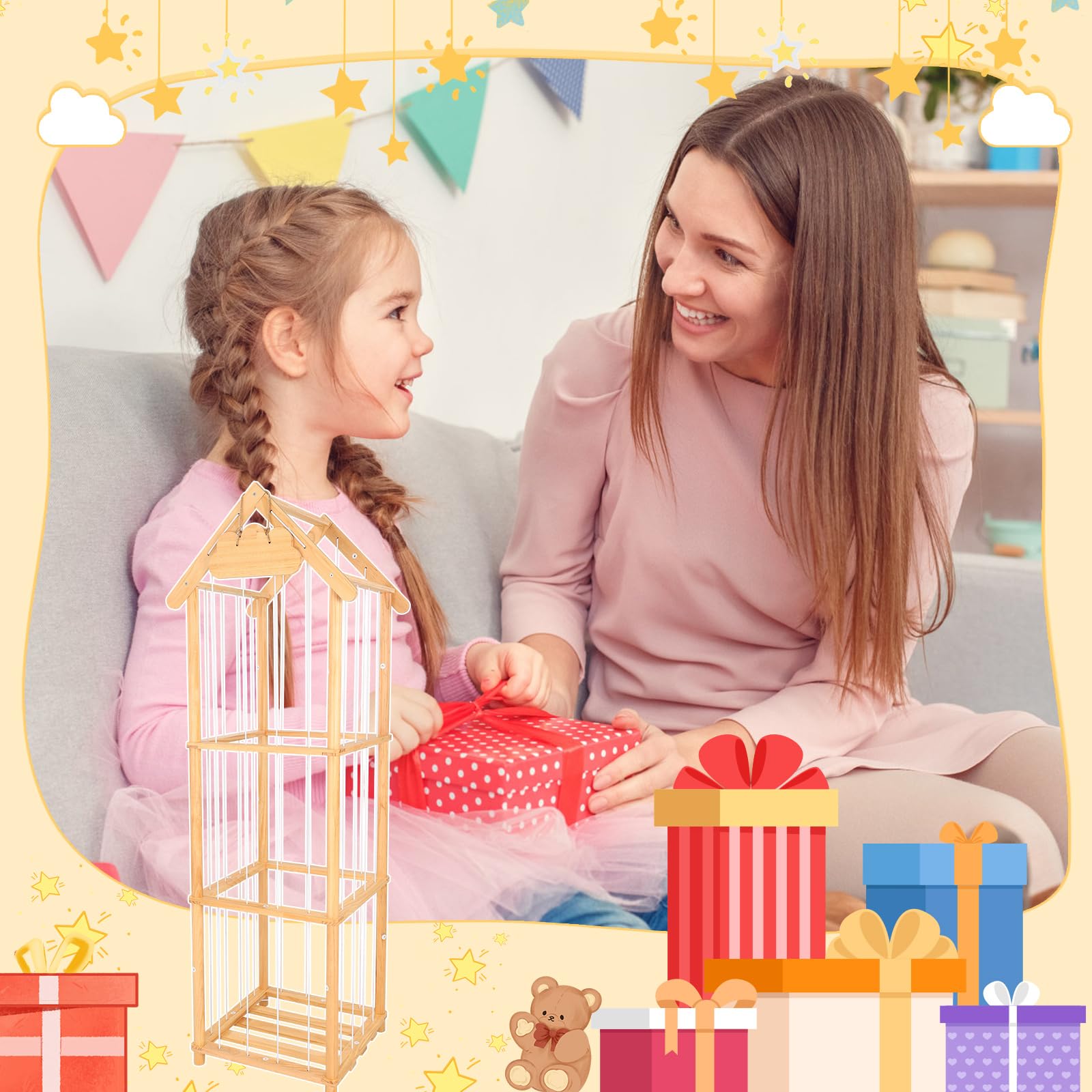 HOMIEE wooden nameplate option invites personalization for your child