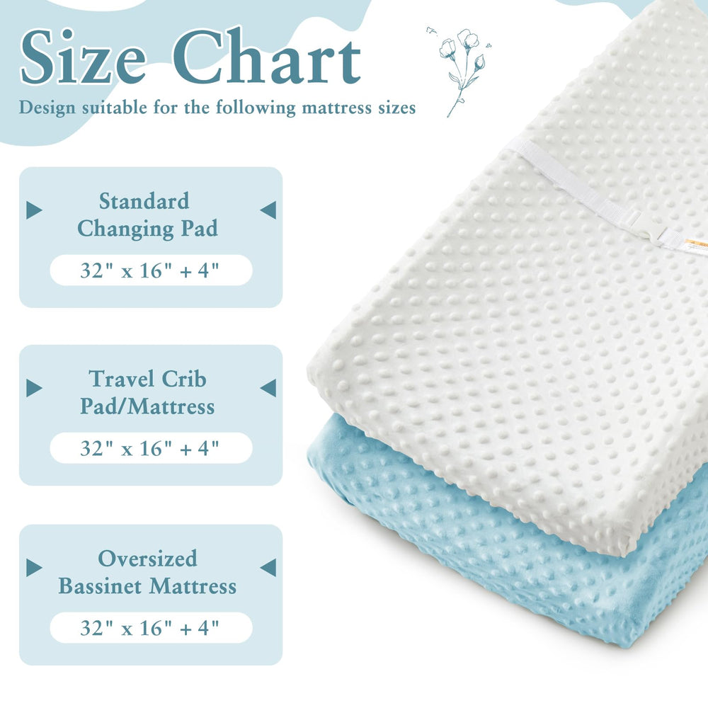 Homiest changing pad cover being machine washed illustrates easy care and color retention.