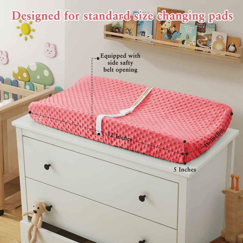 Homiest changing pad cover white-sage green, neutral decor and cozy care