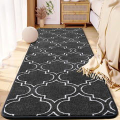 HOMORE 2x6 runner rug closeup of plush fibers for soft underfoot comfort