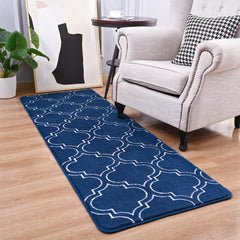 HOMORE rug close-up showing plush memory foam pile for cozy foot comfort.