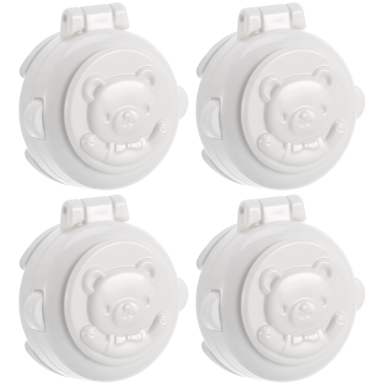 Homoyoyo cartoon safety lock covers the washer button for childproofing