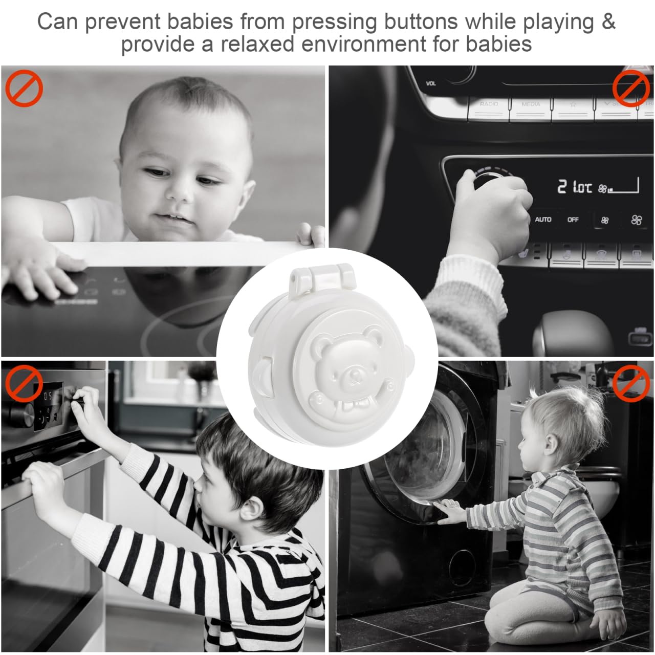 Homoyoyo child safety button cover on car start button area