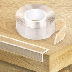 HOMREALM corner protectors in clear design protect furniture corners from impact