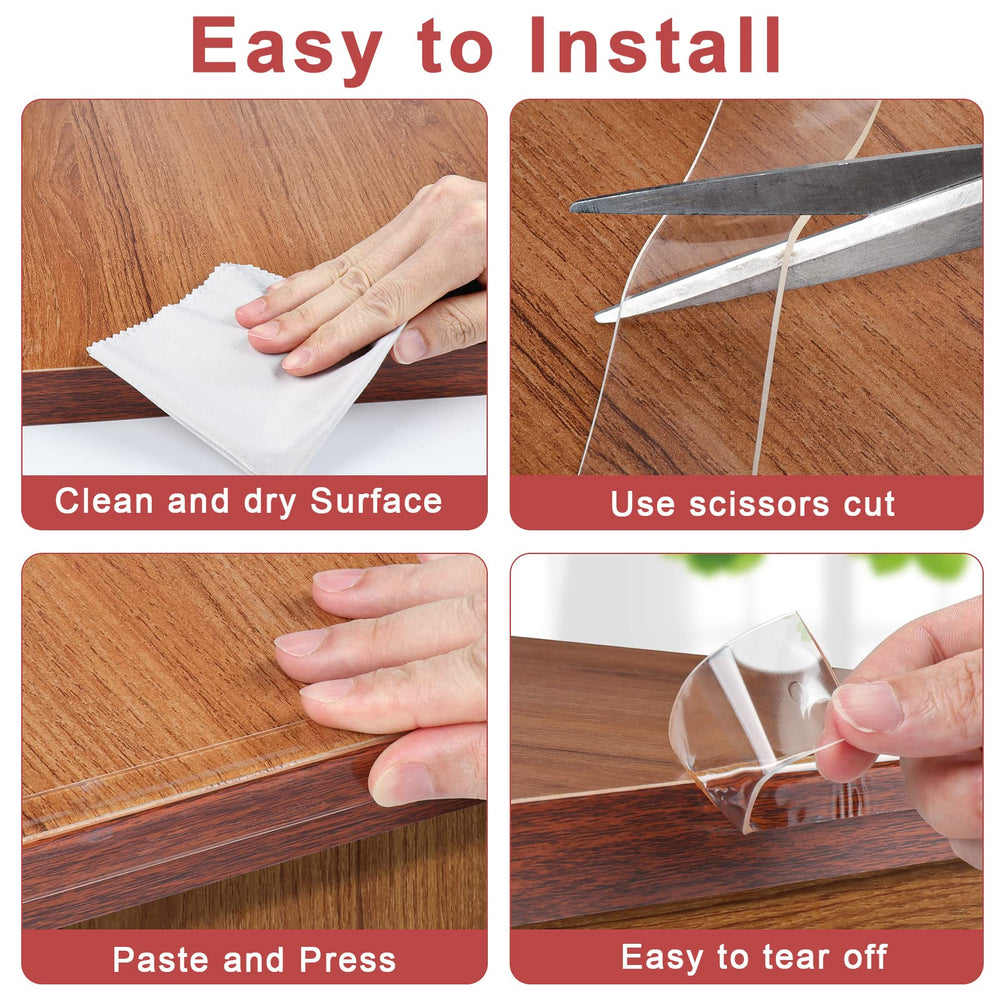 HOMREALM easy-install design with pre-applied tape for quick setup