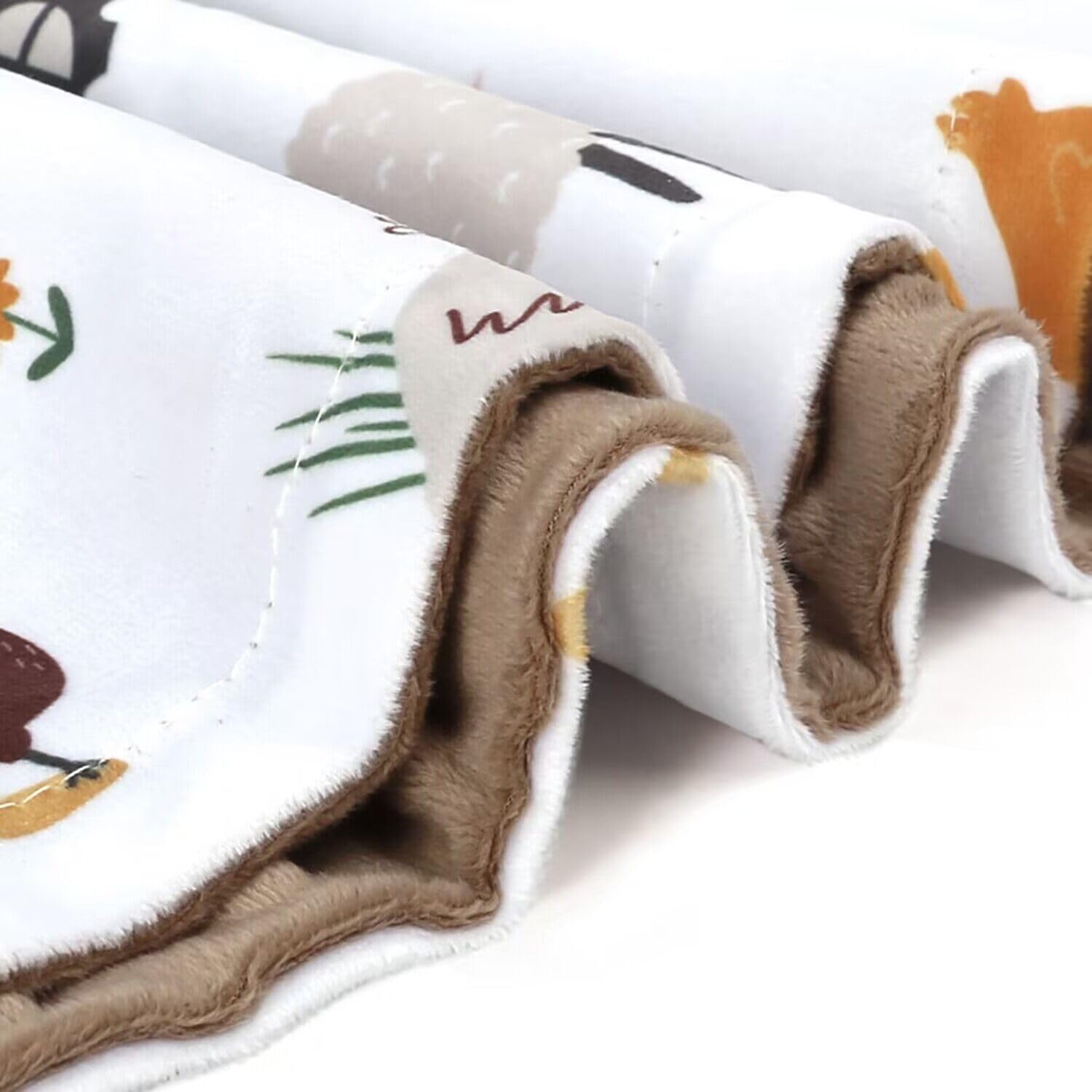 HOMRITAR baby-blanket 30x40-inches practical size for crib and stroller.