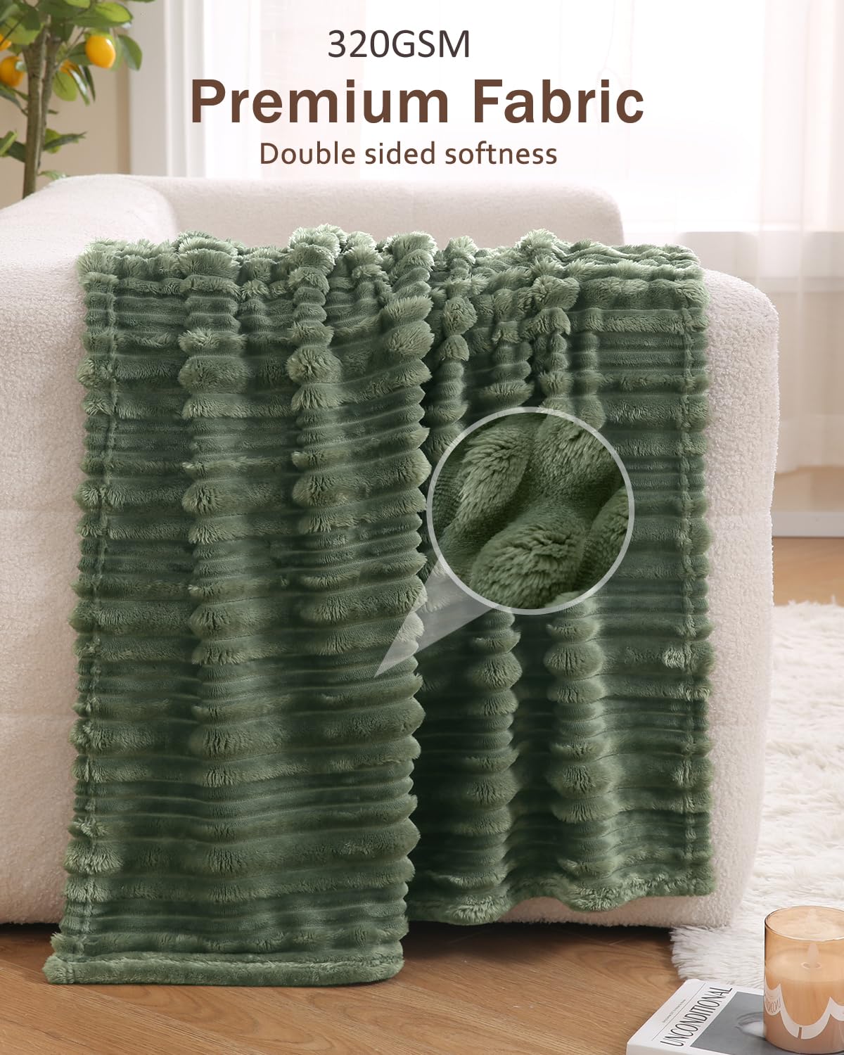 HOMRITAR baby blanket is ideal for crib and stroller use on the go.