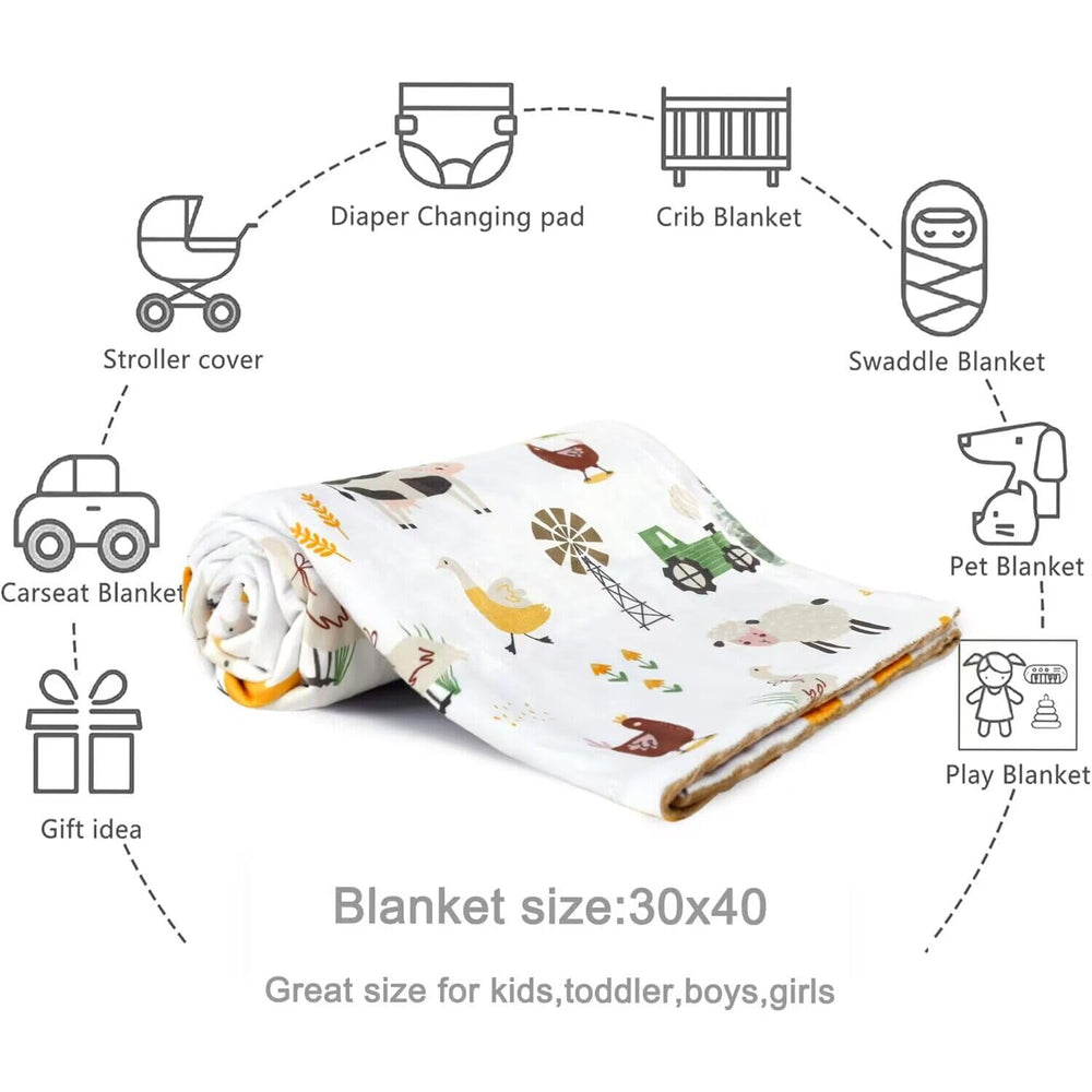 HOMRITAR baby-blanket easy-care-wash-dry simple laundering for busy parents.