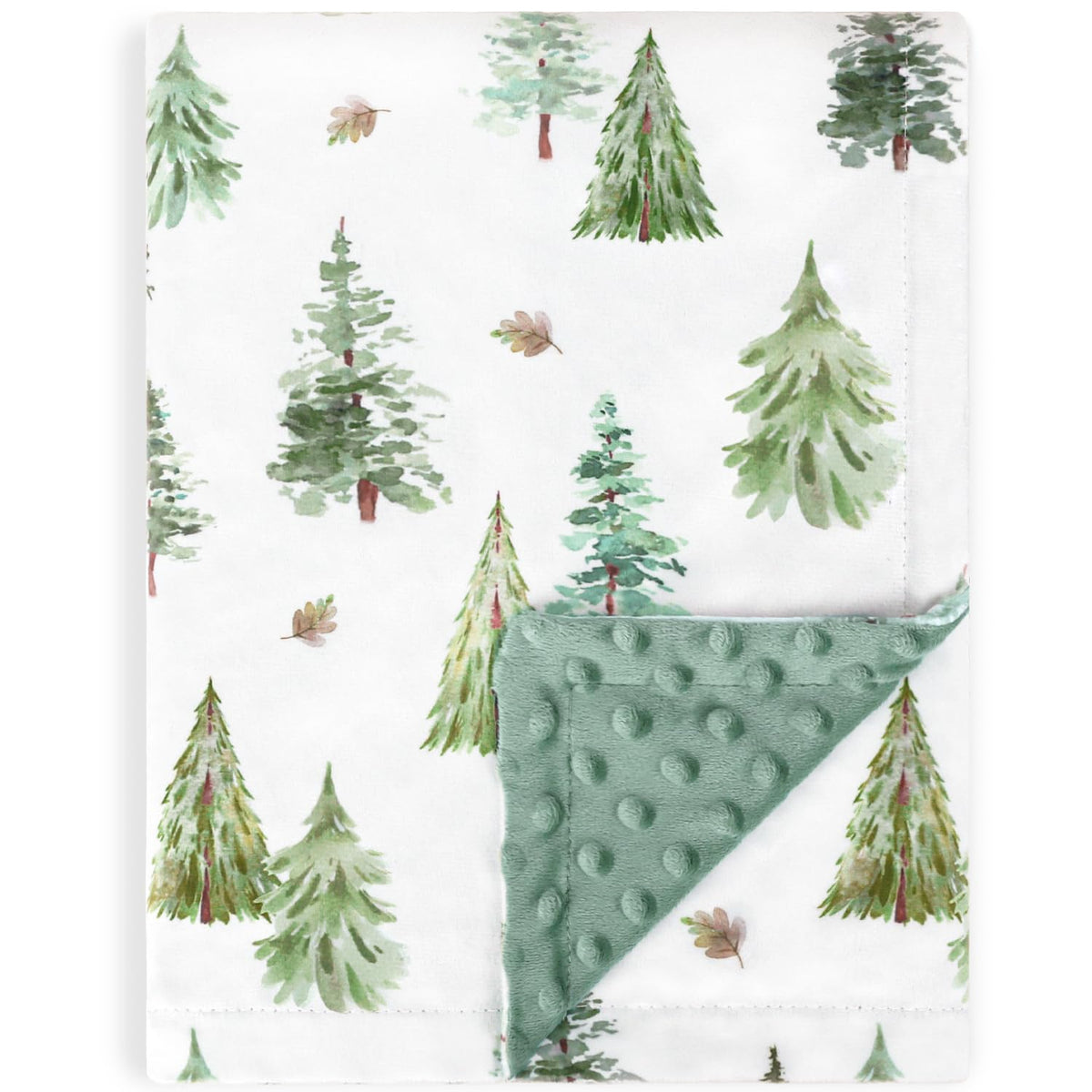 HOMRITAR Christmas baby blanket shows soft minky fabric for gentle comfort