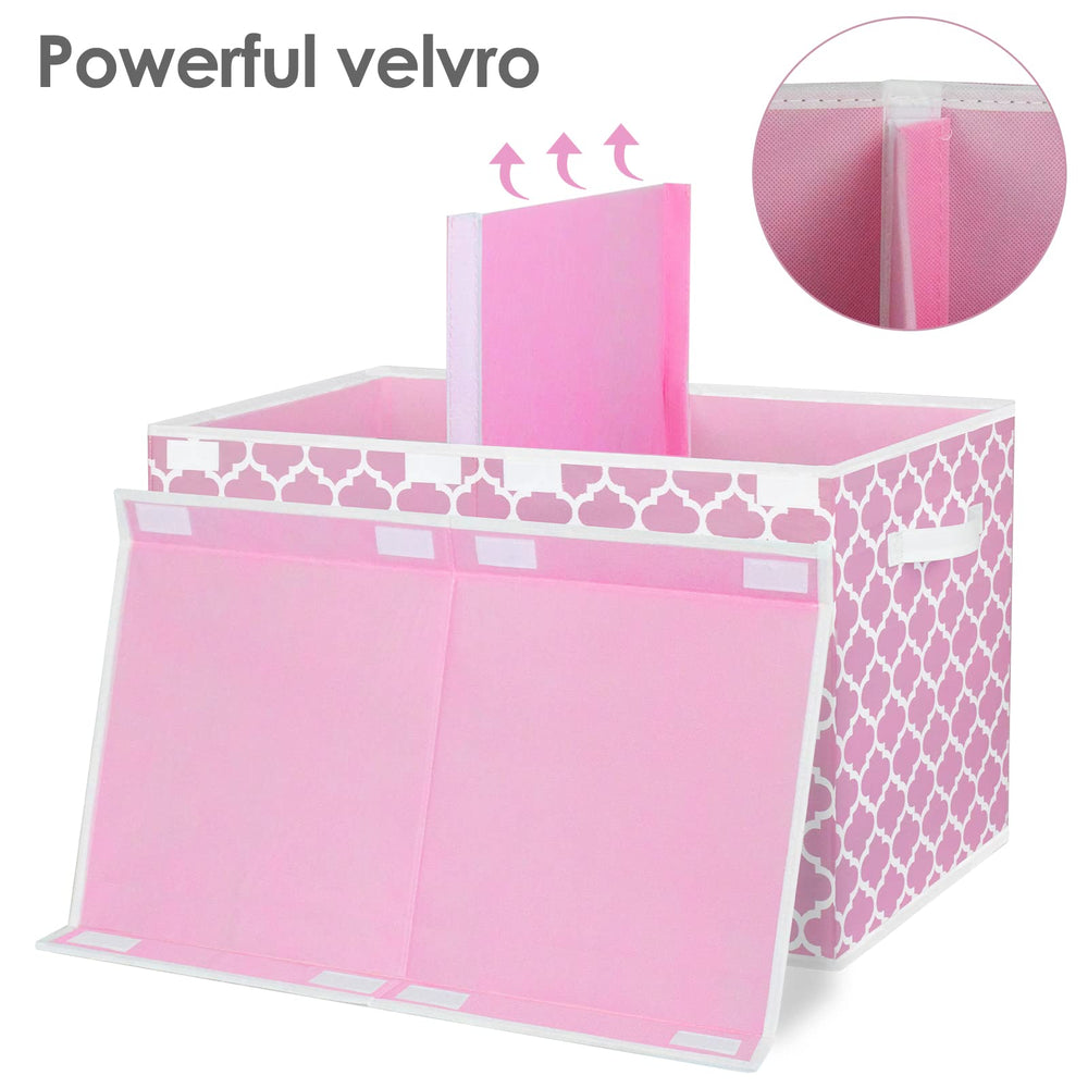 Homyfort toy box pink divider removed for larger items