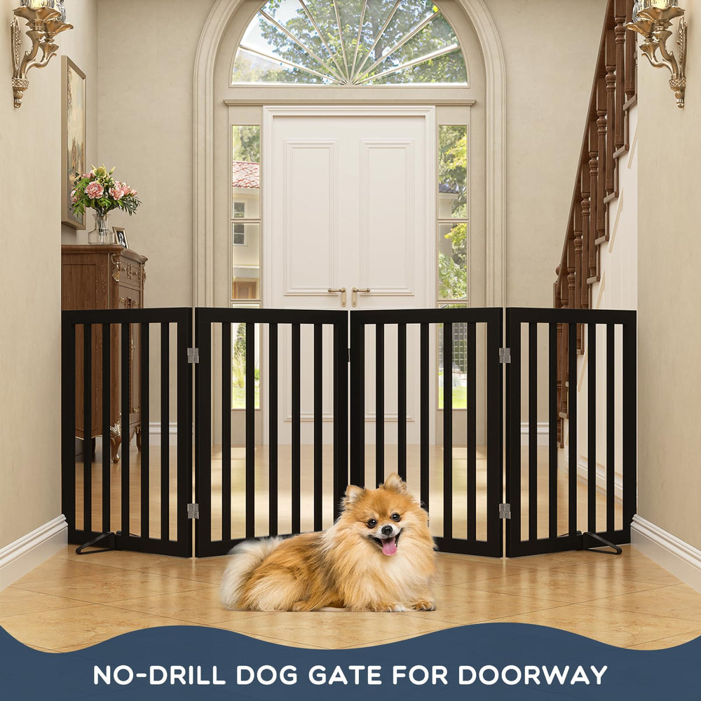 Homykic folding gate collapsed for compact storage and travel ease.