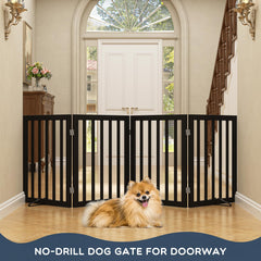 Homykic folding gate collapsed for compact storage and travel ease.