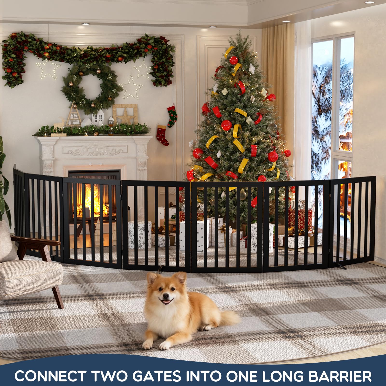 Homykic 75-inch width expands to fit large doorways and hallways.