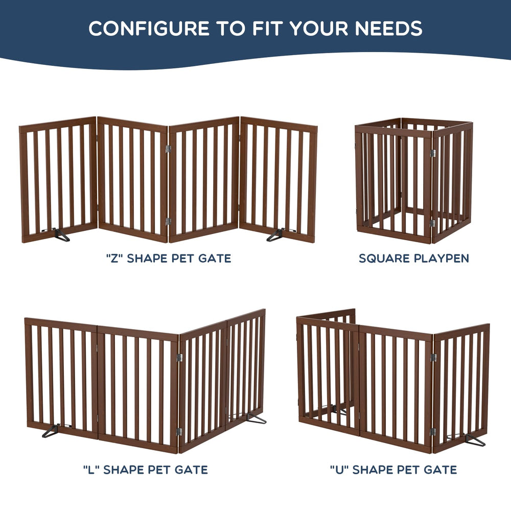 Homykic bamboo gate requires no assembly and unfolds quickly.