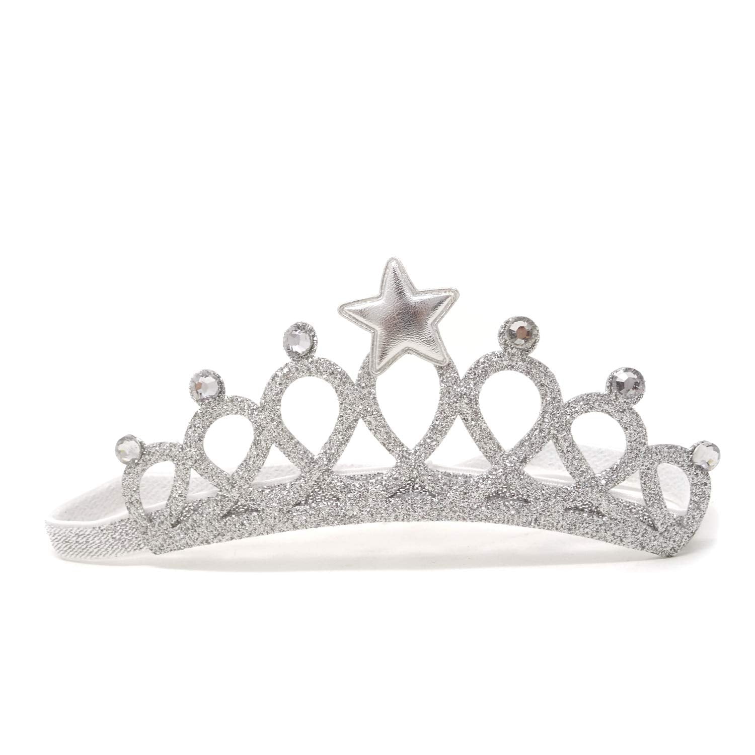 Honbay baby crown headband pack-2 worn by toddlers at birthdays and photos