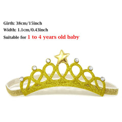 Honbay princess crown headband silver crystal close-up showcasing styling for celebrations