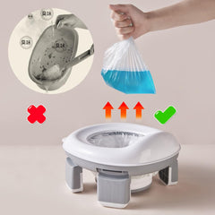 Honboom potty cleaning bag ready for sanitary road cleanup.