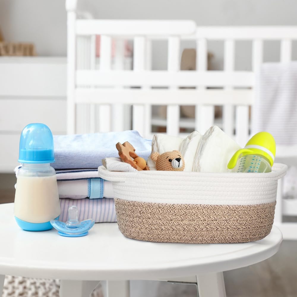 HONCESTA decorative woven basket adds neutral charm to home decor.
