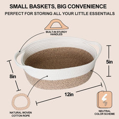 HONCESTA gift basket 12x8x5, compact carrier for arrangements and small gifts.