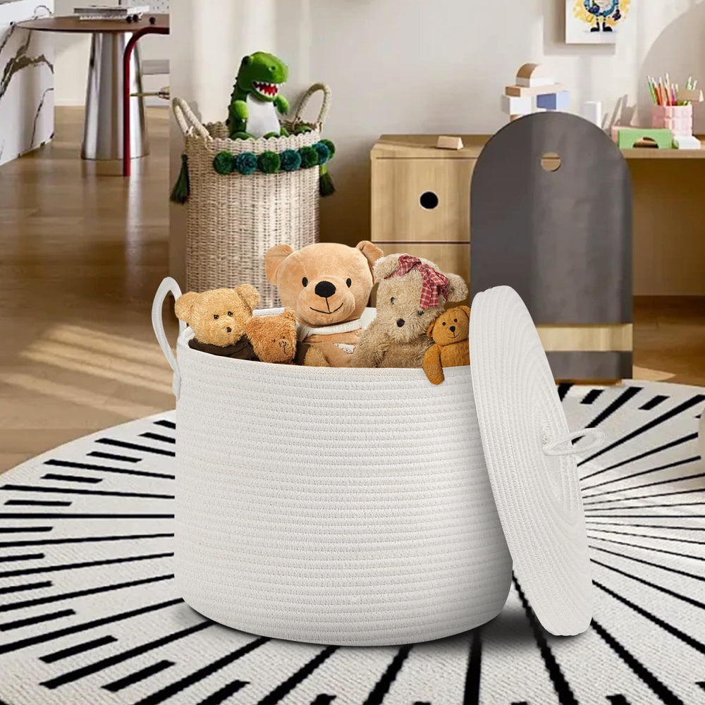 HONCESTA toy storage basket for kids' room—keeps play area tidy.