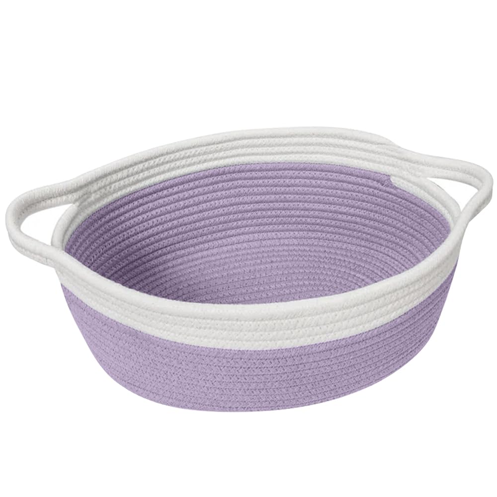 HONCESTA woven cotton rope gift basket close-up texture ideal for soft storage and gifting.