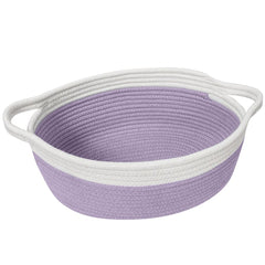 HONCESTA woven cotton rope gift basket close-up texture ideal for soft storage and gifting.