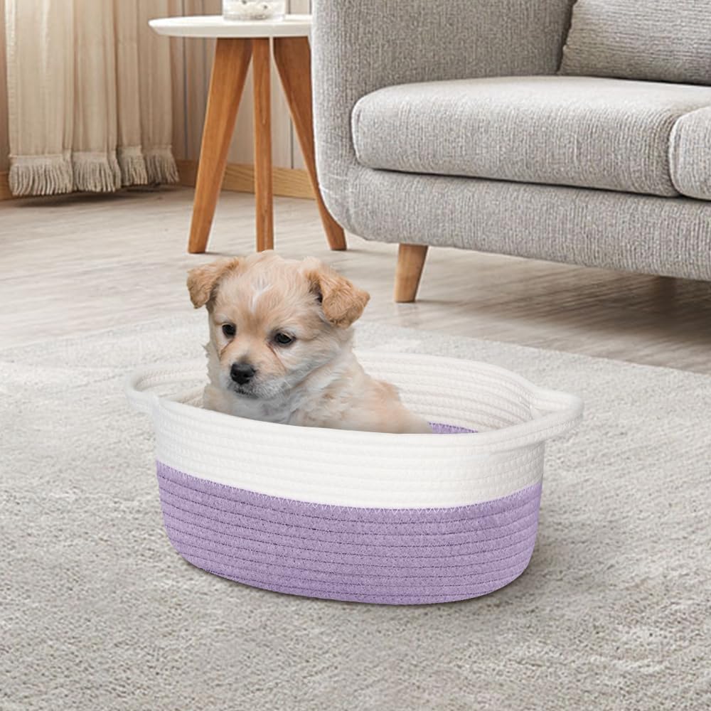 HONCESTA compact decor basket complements any room style.
