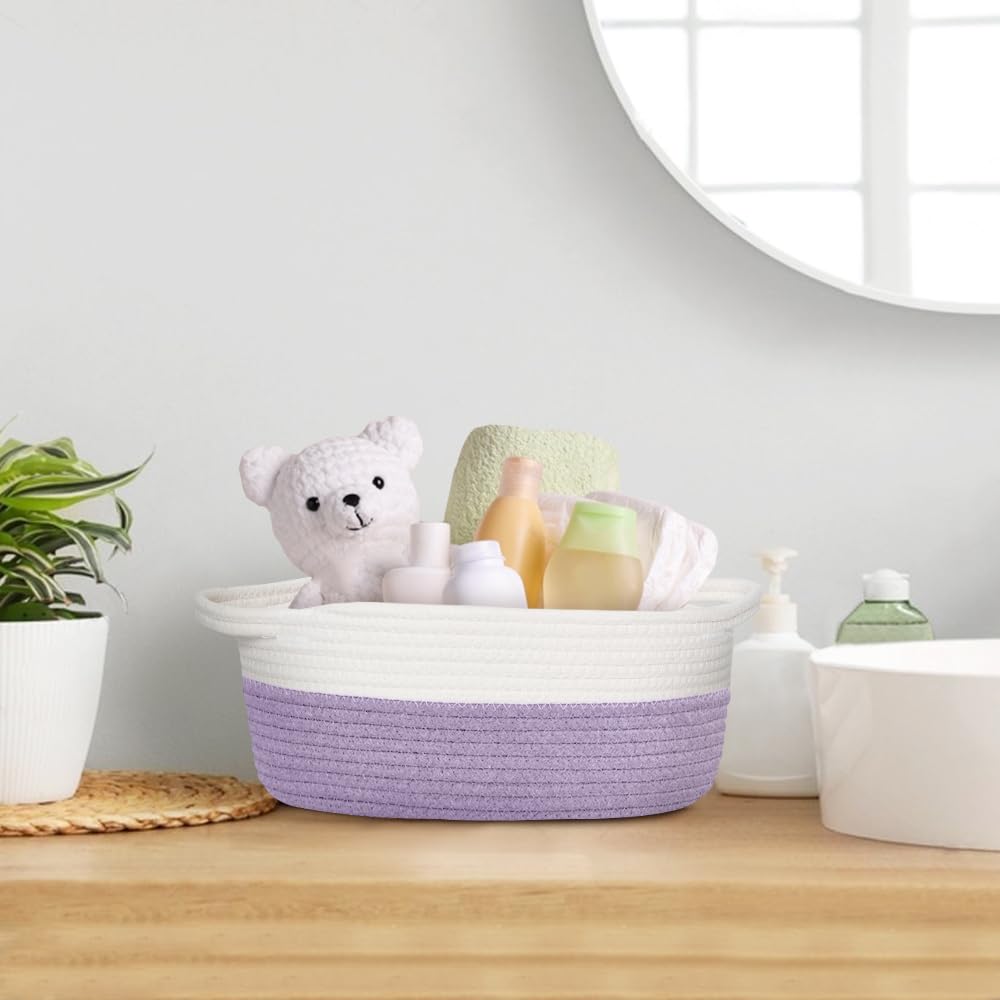 HONCESTA washable cotton rope basket is easy to clean and reuse.