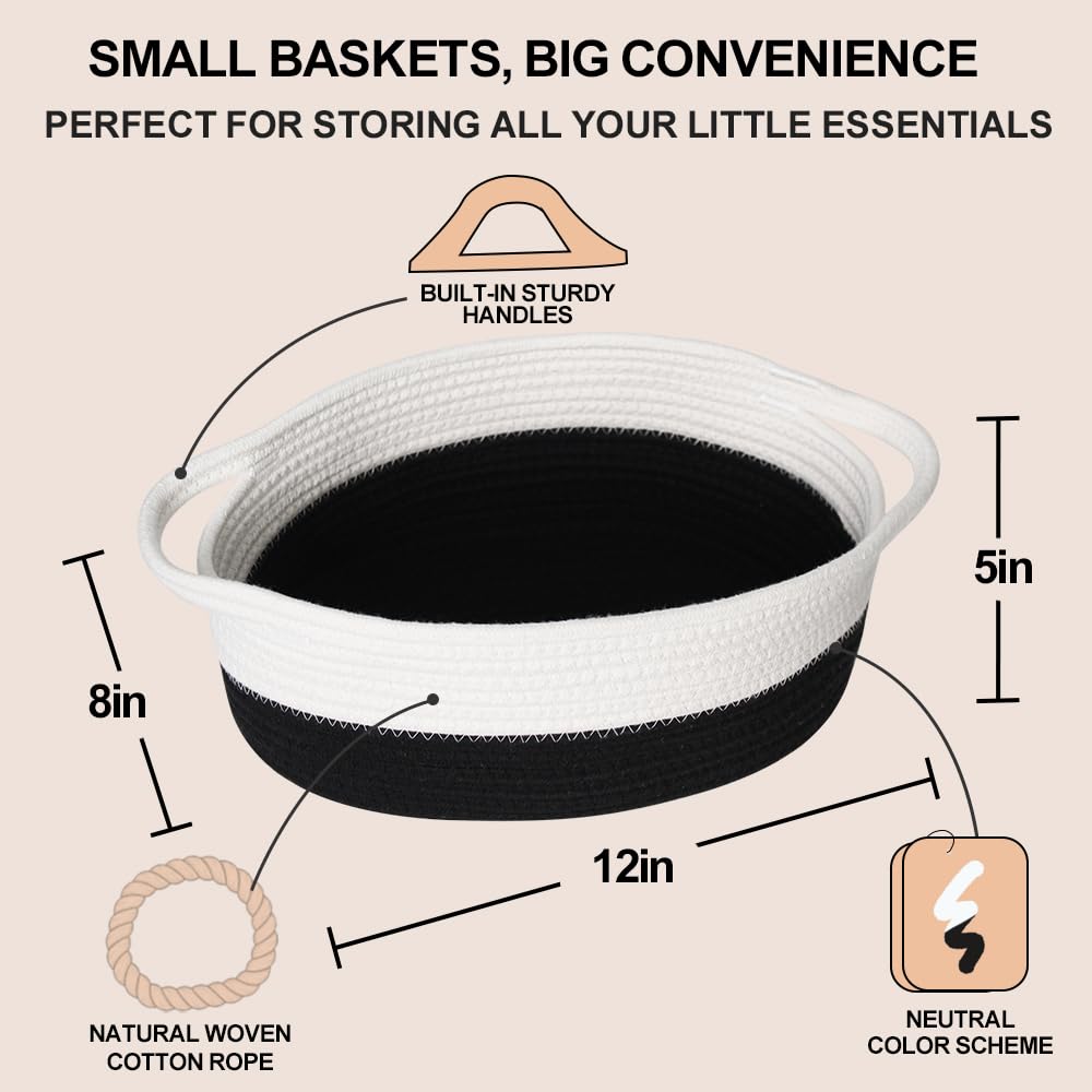 HONCESTA woven gift basket side handles for easy carrying.