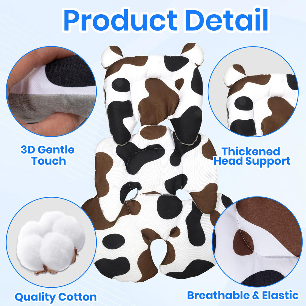 Honeau 3D head/body support gray demonstrates 360° protection for posture-friendly positioning