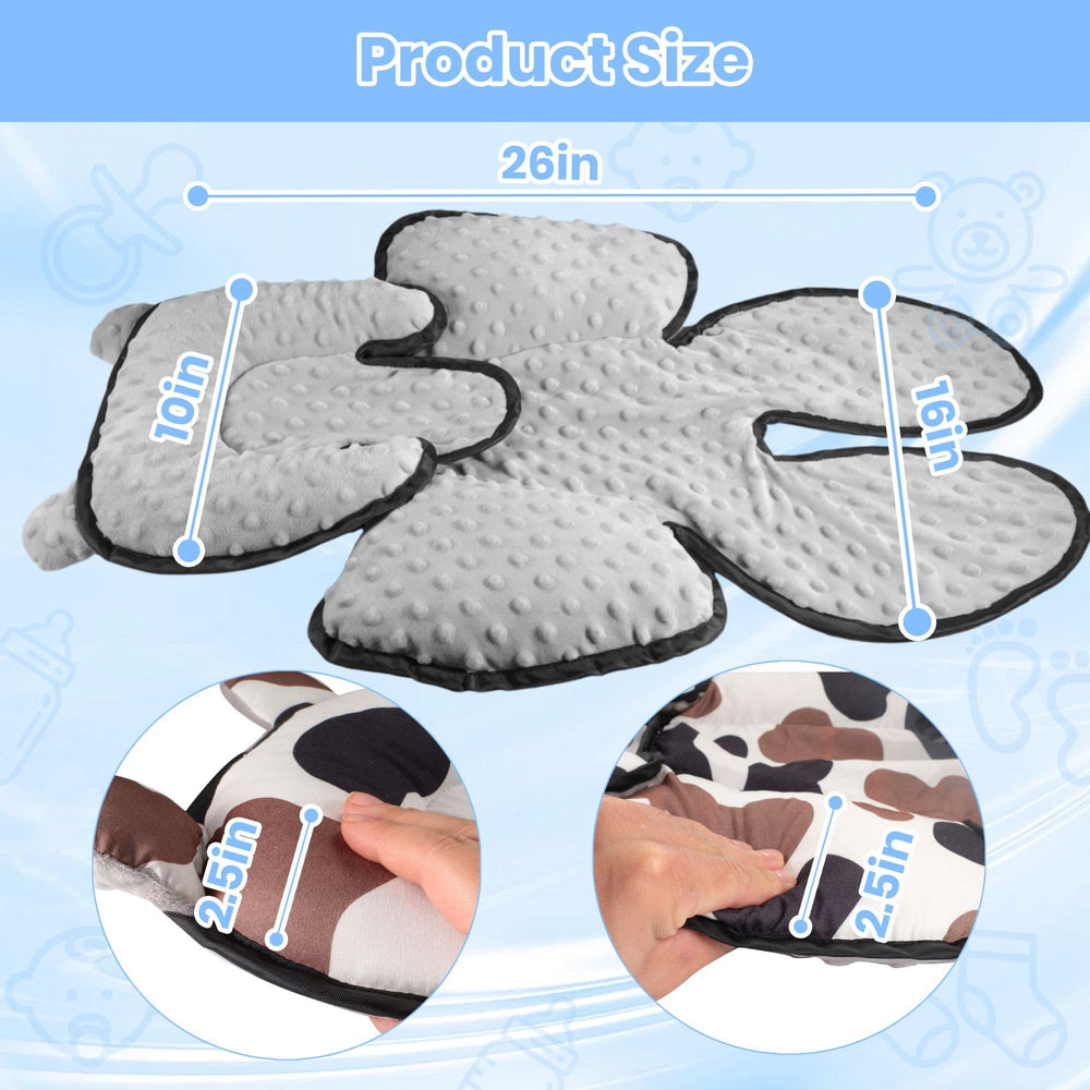 Honeau insert fitted to swing or bouncer shows versatile infant comfort.