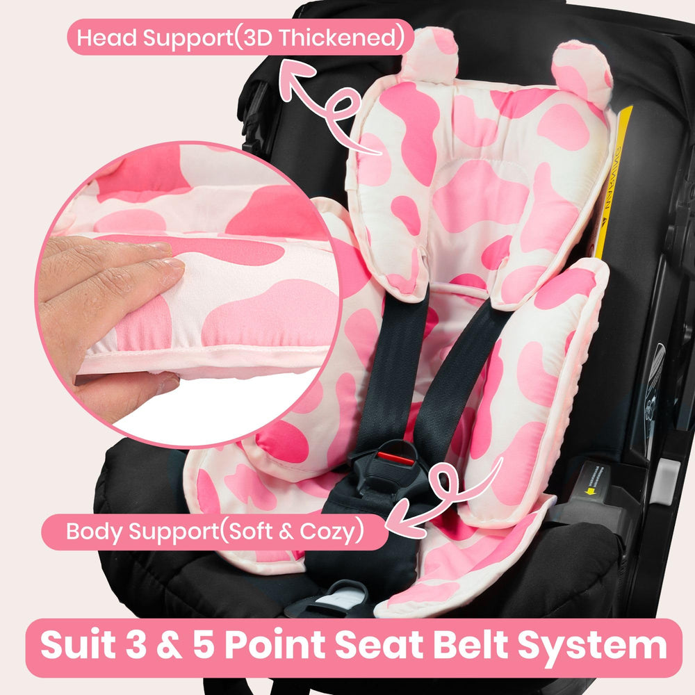 Honeau Baby 3in1 in-stroller usage with harness compatibility for versatile travel.