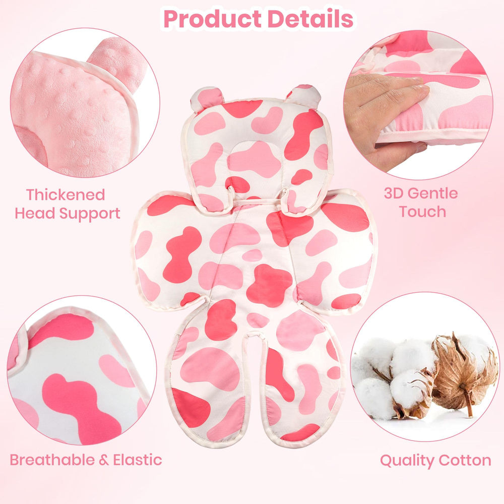 Honeau Baby 3in1 two-sided fabric close-up with breathable cotton and Minnky texture.